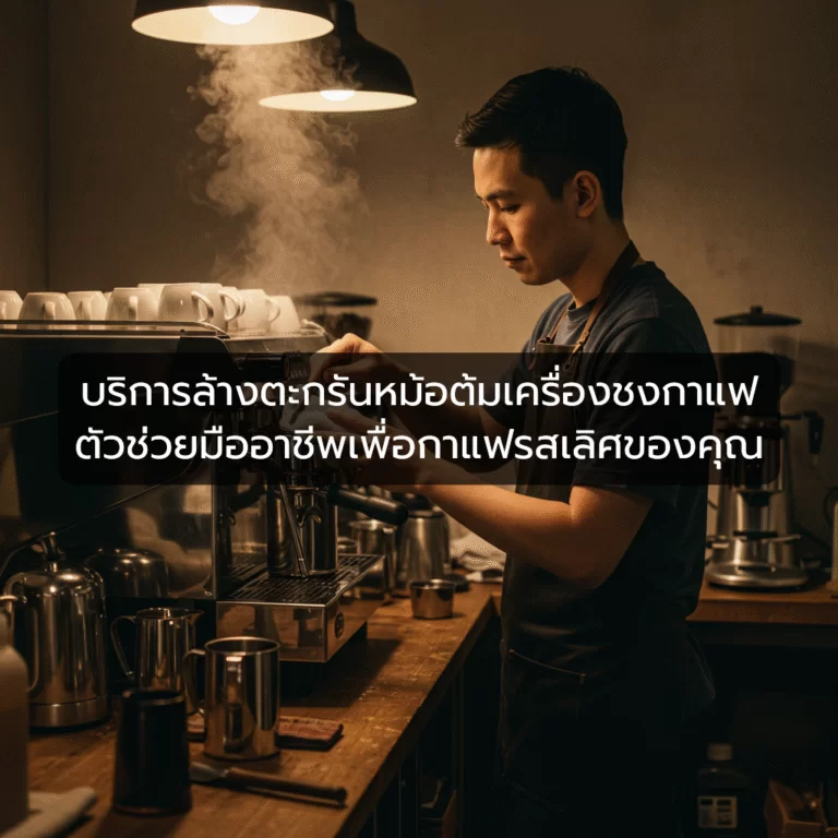 บริการล้างตะกรันหม้อต้มเครื่องชงกาแฟ ตัวช่วยมืออาชีพเพื่อกาแฟรสเลิศของคุณ